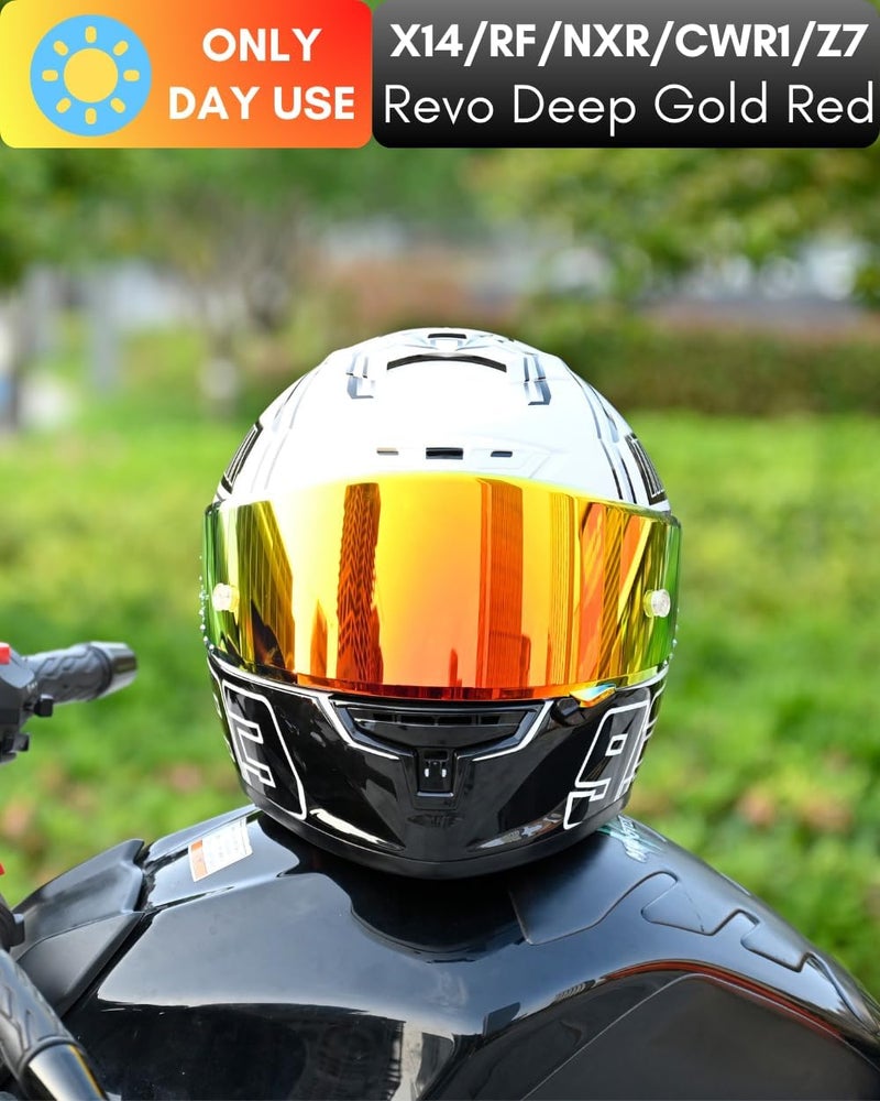 Logto CWR-F1 Shield for RF-1200 Visor X14 NXR RF-SR Z7 Motorcycle Helmet Visor Replacement Sun Protection Anti-Scratch, Universal - Image 2